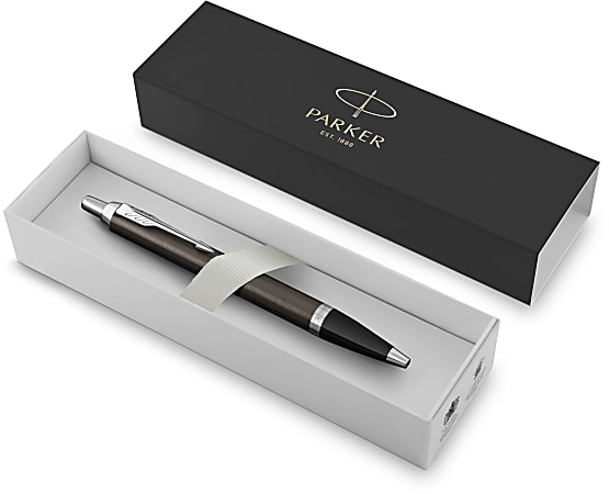 Parker® IM Ballpoint Pen, Medium Point, 0.7 mm, Dark Espresso Barrel, Blue Ink