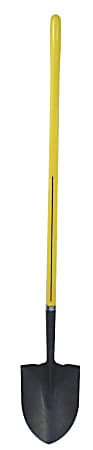 Ergo Power®  Round Point Shovel, 11-1/2 in x 9 in Blade, 48 in Fiberglass Straight Handle