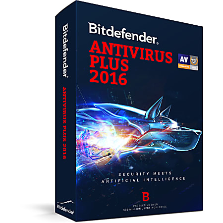 Bitdefender Antivirus Plus 2016 3 Users 1 Year, Download Version