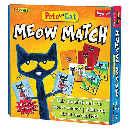 Edupress 79-Piece Pete The Cat Meow Match Game