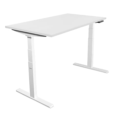 Mount-It! Dual-Motor Electric Standing Desk With Adjustable Height And 48"W Tabletop, White