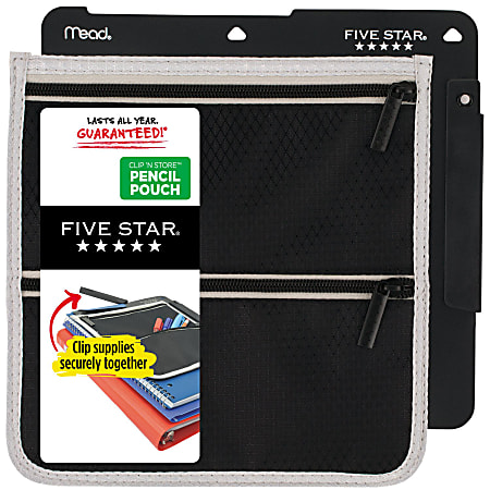 Five Star® Clip &#x27;N Store Pencil Pouch, 9-1/2"