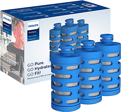 Philips Fitness Active Carbon Fiber Filters, Blue, Pack