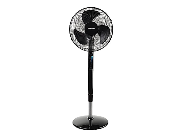 Honeywell Advanced QuietSet 16" Stand Fan With Noise Reduction Technology - 48" Height x 15.8" Width - Black
