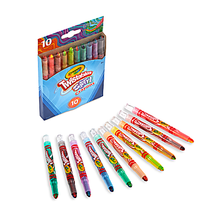 Crayola Mini Twistables Crayons, Mini, Swirl, Pack Of 10 Crayons