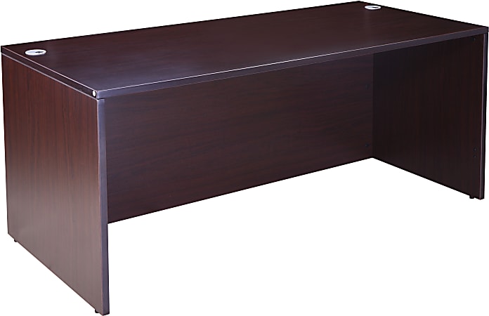 Boss Office Products Holland Suite Desk And Credenza With Dual