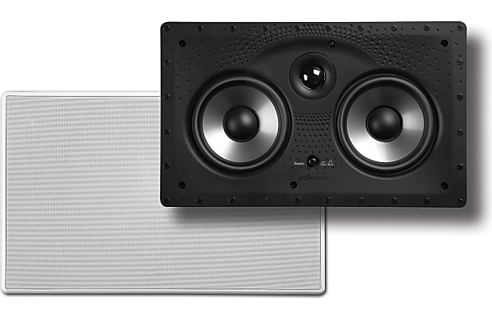 Polk Audio 255c-RT Vanishing RT Series 2-Way In-Wall Center-Channel Speaker, White, 255CRT