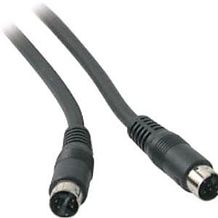 C2G Value Series 6ft Value Series S-Video Cable - Video cable - S-Video - 4 pin mini-DIN male to 4 pin mini-DIN male - 6 ft - black - molded