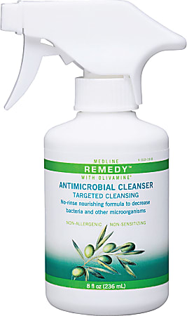 Remedy Olivamine 4-in-1 Antimicrobial Cleansers, 8 Oz, Case Of 12