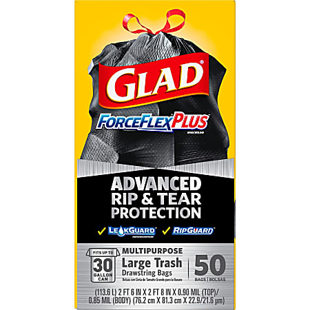 Glad ForceFlexPlus Trash Bags - Thumbnail 2