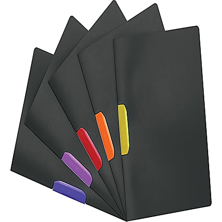 DURABLE® SWINGCLIP® Report Cover - Letter Size 8 1/2" x 11" - 30 Sheet Capacity - Punchless - Vinyl - Gray/Multicolor