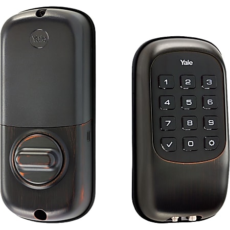 Yale YRD110 Push Button Deadbolt B1L with Z-Wave