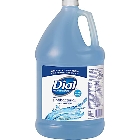 Dial® Moisturizing Liquid Hand Soap, Spring Water Scent, 1 Gal.