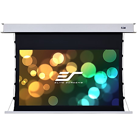 Elite Screens Evanesce Tab-Tension B - 120-inch 16:9, 4K / 8K HD Ready, Recessed In-Ceiling Electric Tab Tensioned Projector Screen, Matte White Projection Screen Surface, ETB120HW2-E8"