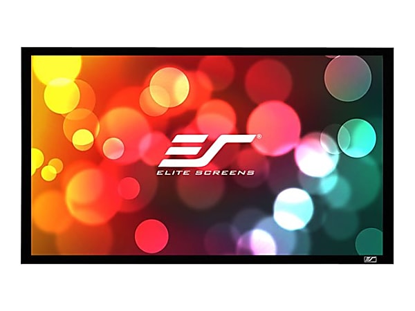 Elite Screens SableFrame 2 Series - Projection screen - wall mountable - 180" (179.9 in) - 16:9 - CineWhite - black