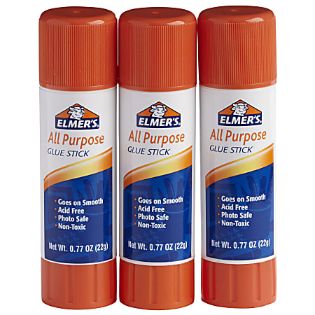 Elmer's® Washable Disappearing Purple School Glue Sticks, 0.21 Oz