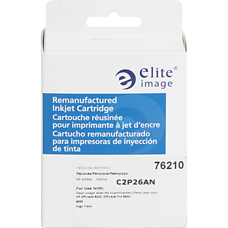 Elite Image Ink Cartridge - Alternative for HP 934XL, 935XL (C2P23AN, C2P24AN, C2P25AN, C2P26AN) - Yellow - Inkjet - High Yield - 825 Pages - 1 Each