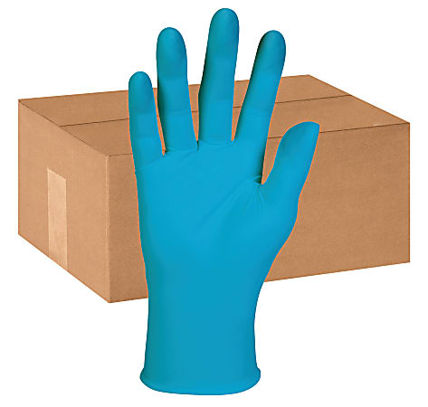 Kimberly-Clark® KleenGuard G10 Disposable Powder-Free Nitrile Gloves, Large, Blue, Box Of 100 Gloves