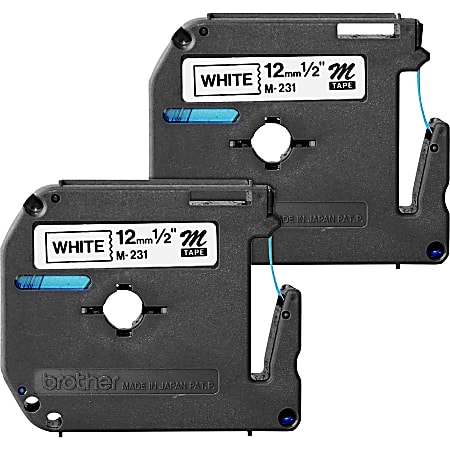 Brother® M-2312PK Label Maker Tapes, 1/2