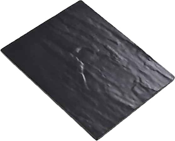 American Metalcraft Melamine Platters, 13" x 21-1/2", Black, Case Of 6 Platters