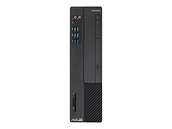ASUSPRO D641SC XB501 - SFF - Core i5 9400 / 2.9 GHz - RAM 8 GB - SSD 512 GB - DVD SuperMulti - UHD Graphics 630 - GigE - WLAN: 802.11a/b/g/n/ac, Bluetooth 5.0 - Win 10 Pro 64-bit - monitor: none - black