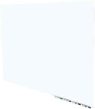 Ghent Aria Low Profile Glassboard, Magnetic, 36"H x 72"W, White