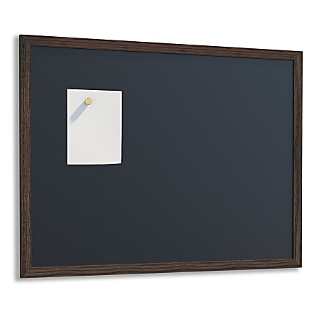 U Brands Magnetic Chalkboard, 47 X 35, Brown Rustic Wood Frame