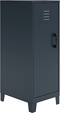 Hirsh SOHO Storage Locker Cabinet, 3-Shelf, 27-1/2”H x 14-1/4”W x 18”D, Black