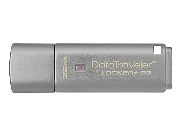 Kingston DataTraveler Locker+ G3 - USB flash drive - encrypted - 32 GB - USB 3.0