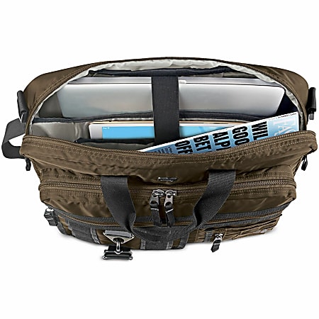 Solo Zone Hybrid Briefcase With 15.6 Laptop Pocket 12 H x 17 W x 3