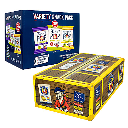 Skinny Pop Variety Pack/Pirate's Booty Aged White Cheddar Bundle