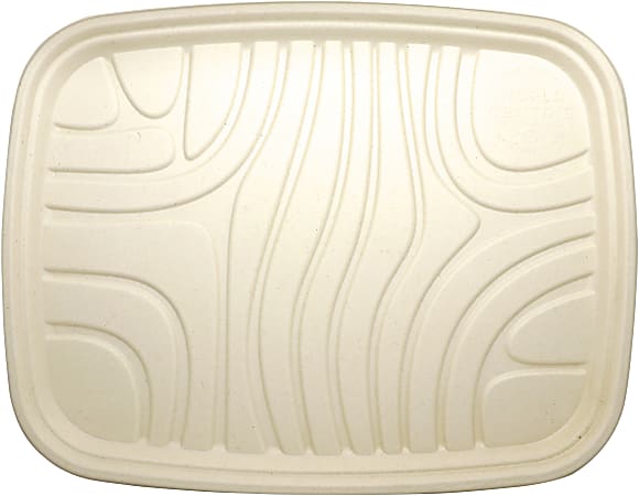 World Centric Fiber Trays, 14" x 18", Natural, Set Of 100 Trays