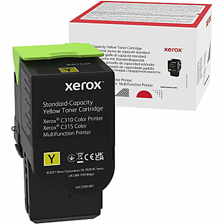 Xerox Genuine Xerox® C310 Color Printer/ C315 Color Multifunction Printer Yellow Standard capacity Toner Cartridge (2000 Pages) - 006R04359