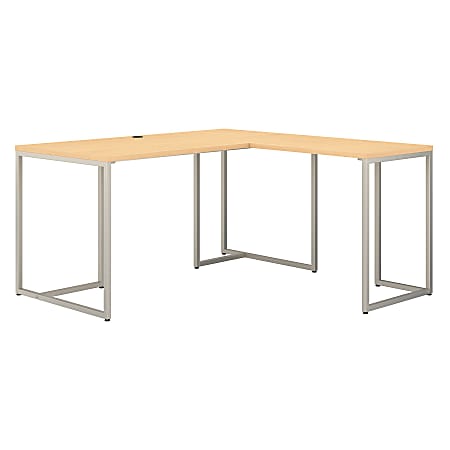 kathy ireland® Office by Bush Business Furniture Method 60"W L-Shaped Desk With 30"W Return, Natural Maple, Standard Delivery