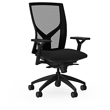 Lorell® Mesh High-Back Chair, Black