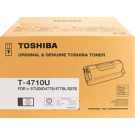 Toshiba T4710U Original Laser Toner Cartridge - Black - 1 Each - 36000 Pages Toshiba T4710U Original Laser Toner Cartridge - Black - 1 Each - 36000 Pages
