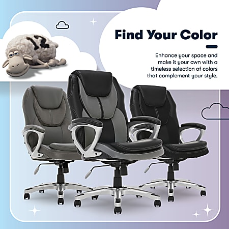 Serta Works Bonded LeatherMesh High Back Office Chair Opportunity