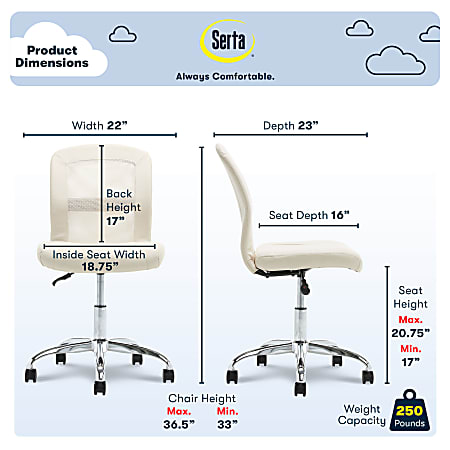 Serta essentials computer new arrivals chair