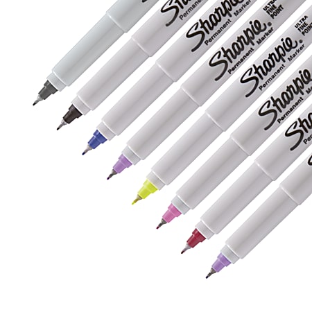 Sharpie Permanent Markers Fine Point Assorted Colors Set Of 24 Pouch -  Office Depot