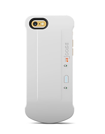 mJoose® External Battery Case For Apple® iPhone® 6/6s, White