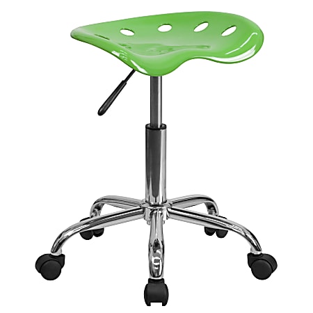 Flash Furniture Vibrant Tractor Seat Stool, Spicy Lime/Chrome