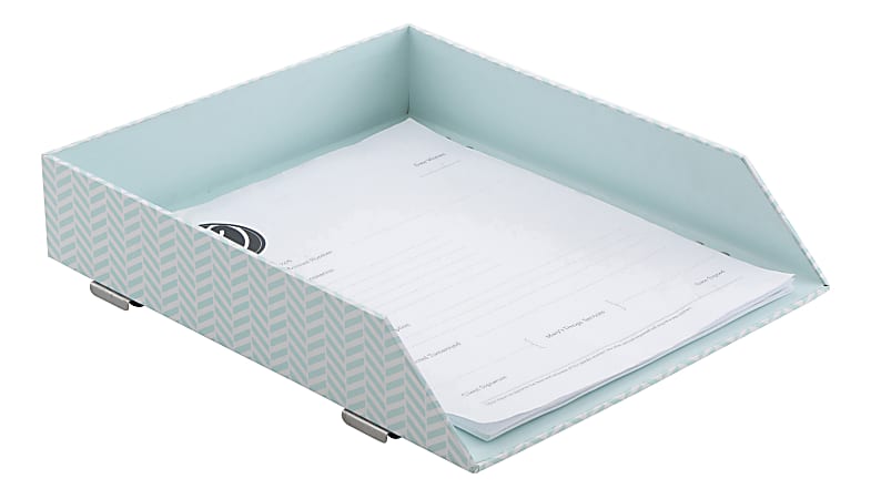 Realspace® Blue Tile Letter Tray