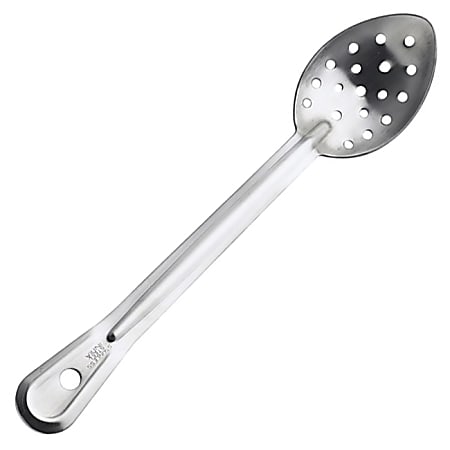 Browne 15" Serving Spoons, Perforated, Silver, Pack Of 120 Spoons