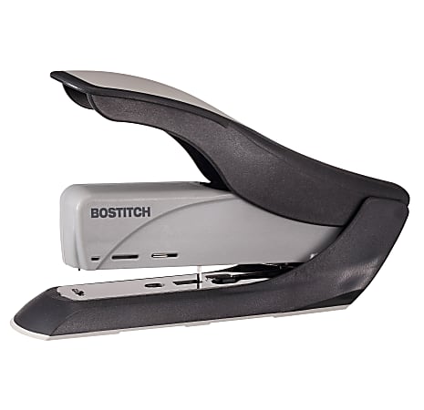 Bostitch Spring Powered Heavy Duty Stapler, 60 Sheet Capacity, Black/Silver