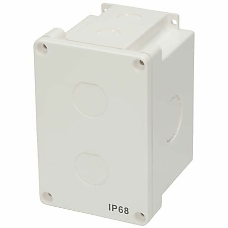 Eaton Tripp Lite Series Waterproof Electrical Junction Box - Cat5e/6, Surface Mount, Industrial, Single Gang, IP68, TAA, 2 Cutouts - N206SB01IND