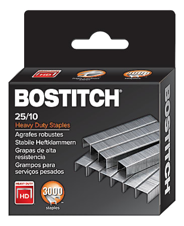 Bostitch® Premium Heavy-Duty Staples, 3/8" Standard Strip, Box of 3,000