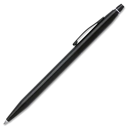 Cross Click Slim Gel Retractable Rollerball Pen - Medium Point Type - Conical Point Style - Refillable - Black Gel-based Ink - 1 Each