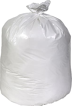 Pitt Plastics Can Liner LLDPE, 21.5x24, 0.6Mil White