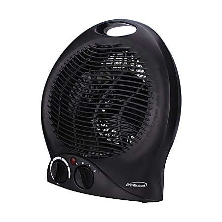 Brentwood 1500-Watt 2-In-1 Fan Heater, 11" x 8-1/2",
