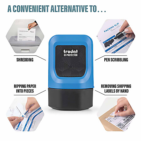 Trodat ID Protector Ink Roller – Identity Theft Protection Roller Stamp